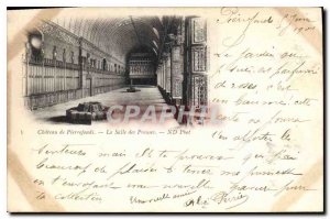 Old Postcard Chateau de Pierrefonds The Hall of Preuses