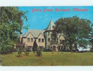 Unused Pre-1980 CEDAR CREST GOVERNOR'S MANSION Topeka Kansas KS r9778