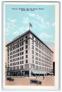 c1920 Frances Building Pierce Streets Exterior Sioux City Iowa Vintage Postcard