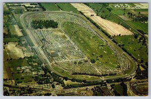 500 Mile Speedway, Indianapolis, Indiana, Vintage Chrome Aerial View Postcard