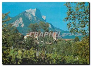 Postcard Modern Saint Ismier Isere village Dent de Crolles and the Plateau de...