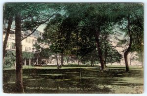 1910's LAWN AT MONTOWESE HOUSE*BRANFORD CONNECTICUT*CT*POSTCARD