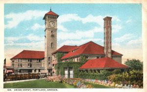 Union Depot Portland Oregon Scenic and Historic Places Vintage Postcard c1920