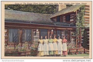 Illinois Lincolns New Salem Group Of The Wagon Wheel Girls New Salem State Park