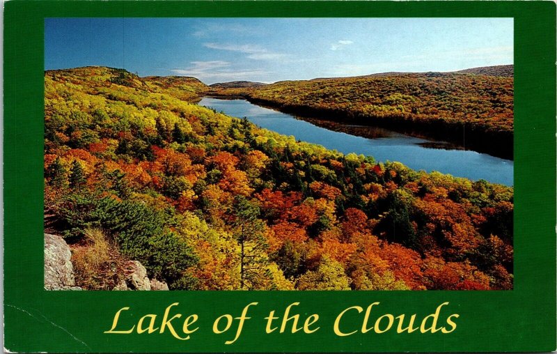 Lake Clouds Porcupine Mountains Ontonagon Mi Upper Peninsula Malace Postcard 91657410410