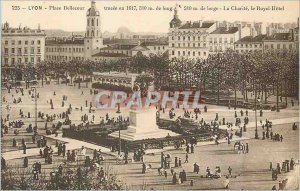 Old Postcard Lyon Bellecour Square Tracee in 1617 310 m Length 200 m wide La ...