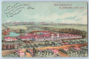 Christchurch New Zealand Postcard International Exhibition Haglay Park 1907