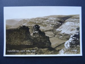 Wales LLANGOLLEN From CASTLE DINAS BRAN - Old RP Postcard by G. Griffiths & Son