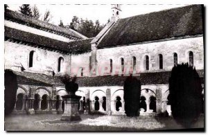 Postcard Abbey of Fontenay Interieur du Cloitre