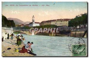 Old Postcard Nice Lavandieres Paillon