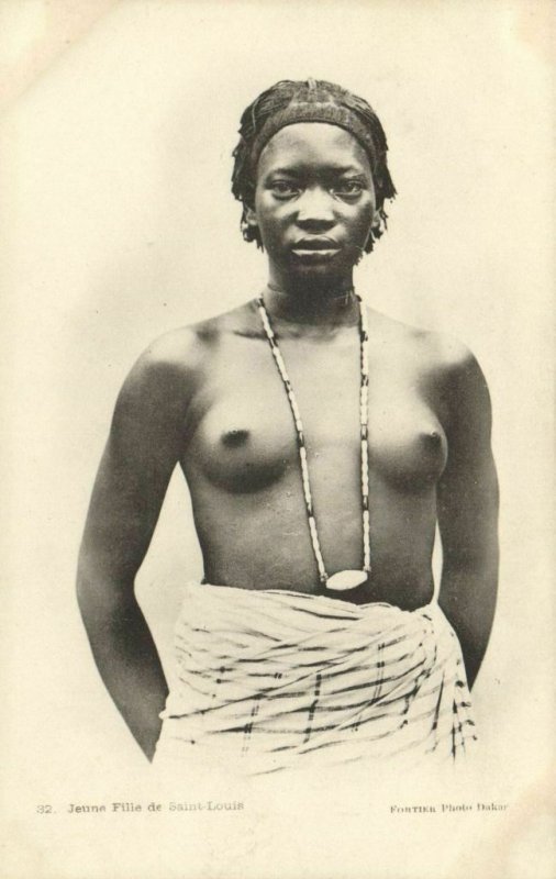 CPA AK Sénégal Afrique Ethnic Nude Fortier 32 Jeune Fille Saint Louis (68449)