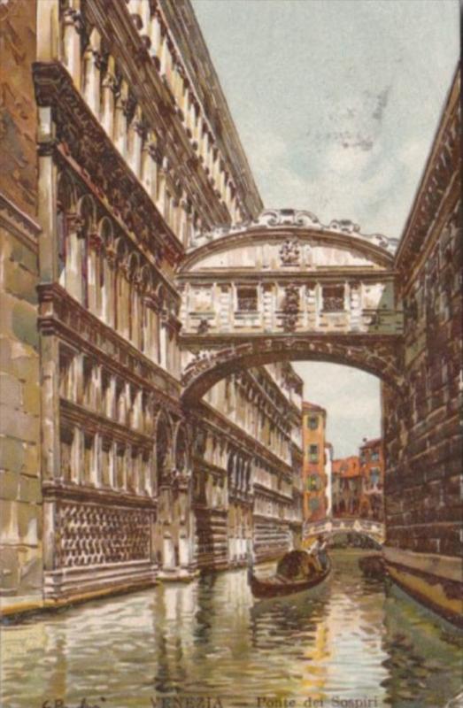 Italy Venezia Ponte dei Sospiri 1929