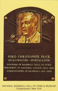 Ford Christopher Frick Baseball Hall Of Fame & Museum Cooperstown New York