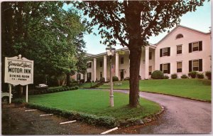 The General Lewis Motor Inn Lewisburg West Virginia postcard