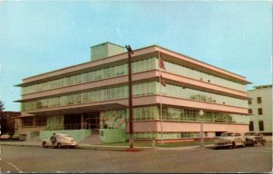 Postcard CA Fresno New Fresno County School Administration Building 1950s K55