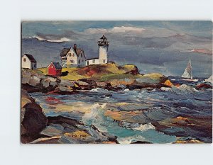 Postcard Changing Weather, Cape Neddick By Roger Deering, Cape Neddick, Maine