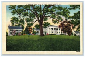 c1940s Cater Hall Built 1792 Clarke County Virginia VA Unposted Vintage Postcard