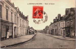 France Chateau la Valliere Route de Rennes Vintage Postcard C084