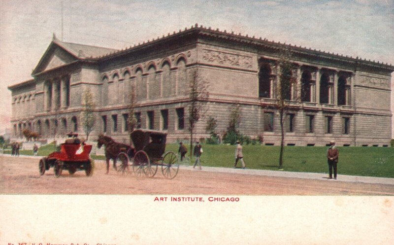 Vintage Postcard 1900's Art Institute Chicago IL Illinois Pub. V.D. Hamman