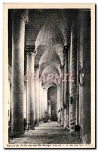 Saint Savin on Gartempe - Church - The bottom side South Old Postcard