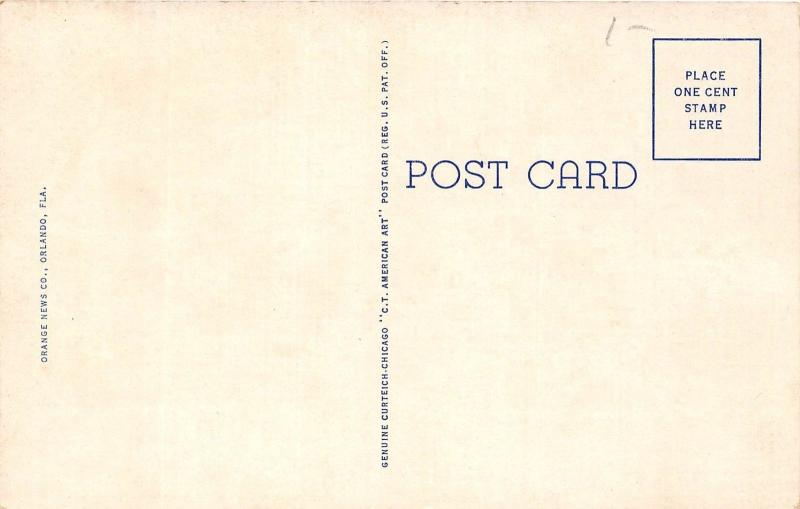A90/ Kissimmee Florida Fl Postcard c1930s Methodist Church South