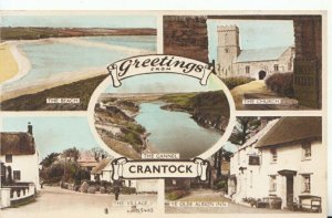 Cornwall Postcard - Greetings from Crantock - Ref 20064A