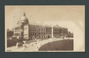 Ca 1921 Post Card Boston MA State House Embossed