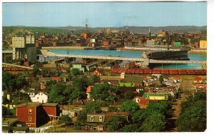 Saint John, New Brunswick, Downtown. Railway Yard, Used 1962