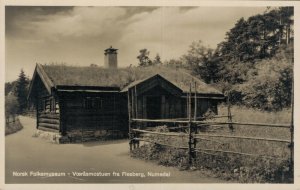 Norway Norsk Folkemuseum Voerasmostuen fra Flesberg Numedal RPPC 06.59