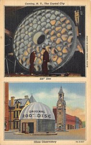 The Crystal City, Corning, NY 200 Disc & Glass Observatory Glass Related 1947 