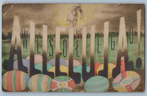 1923 Easter Wesotego Eggs Poland Philadelphia PA RPPC Photo Vintage Postcard