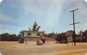 THE WHIP INN DRIVE IN RESTAURANT MIAMI FLORIDA POSTCARD 1950