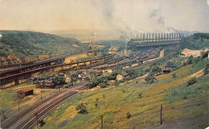 Edgar Thompson Works US Steel Pittsburgh Pennsylvania 1956 postcard