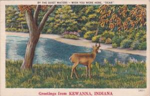 Indiana Greetings From Kewanna 1952