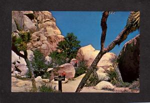 CA Joshua Tree National Park Monument Hidden Valley California Postcard