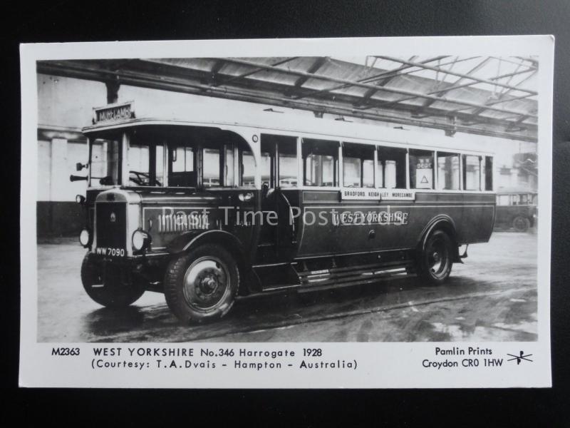 Omnibus WEST YORKSHIRE No346 HARROGATE Pamlin Print Postcard M2363