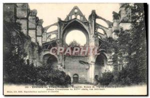 Old Postcard Environs de Villers Cotierets Longpont ruins of the Cistercian A...