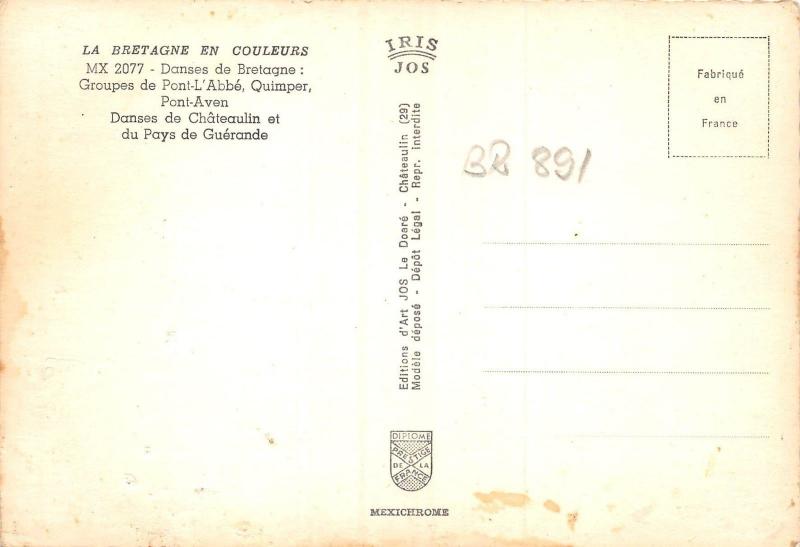 BR891 France Danses de Bretagne multi vues