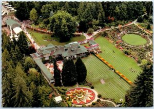 Postcard Aerial View The Butchart Gardens Victoria British Columbia Canada