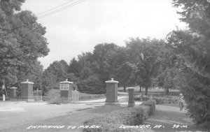 RPPC Park Entrance SUMNER, IOWA Bremer County ca 1950s Vintage Photo Postcard