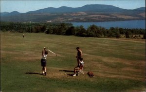 Rangeley Maine ME Country Club Golf Course Golfing Vintage Postcard