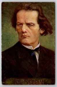 Composer Rubinstein Portrait B.K.W.I. Austria Art Postcard U22