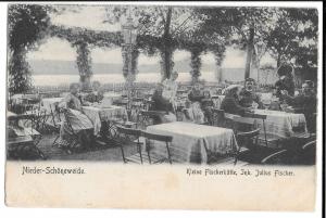 Germany - Berlin - Nieder Schoneweide  Kleine Fischerhutte PPC, 1907 Restaurant 