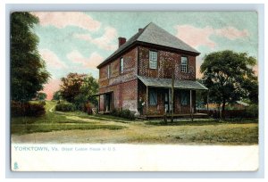 c1910;s Yorktown, VA. Oldest Custom House In The US. Postcard F116E