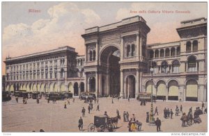 MILANO, Lombardia, Italy, 1900-1910's; Areo Della Galleria Vittorio Emanuele,...