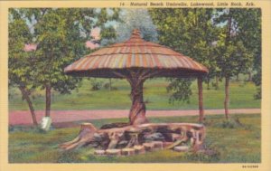 Arkansas Little Rock Natural Beach Umbrella Lakewood Curteich