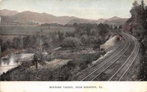 F3/ Elliston Virginia Postcard c1910 Roanoke Valley Railroad