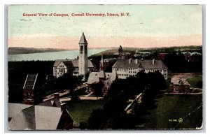 General View of Campus Cornell University Ithaca New York NY 1913 DB Postcard U4