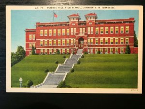 Vintage Postcard 1930-1945 Science Hill High School Johnson City Tennessee