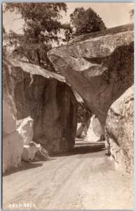 Arch Rock Geological Rock Formation Real Photo RPPC Postcard